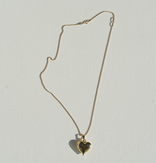 Heart Pendant on Delicate Gold Filled Chain